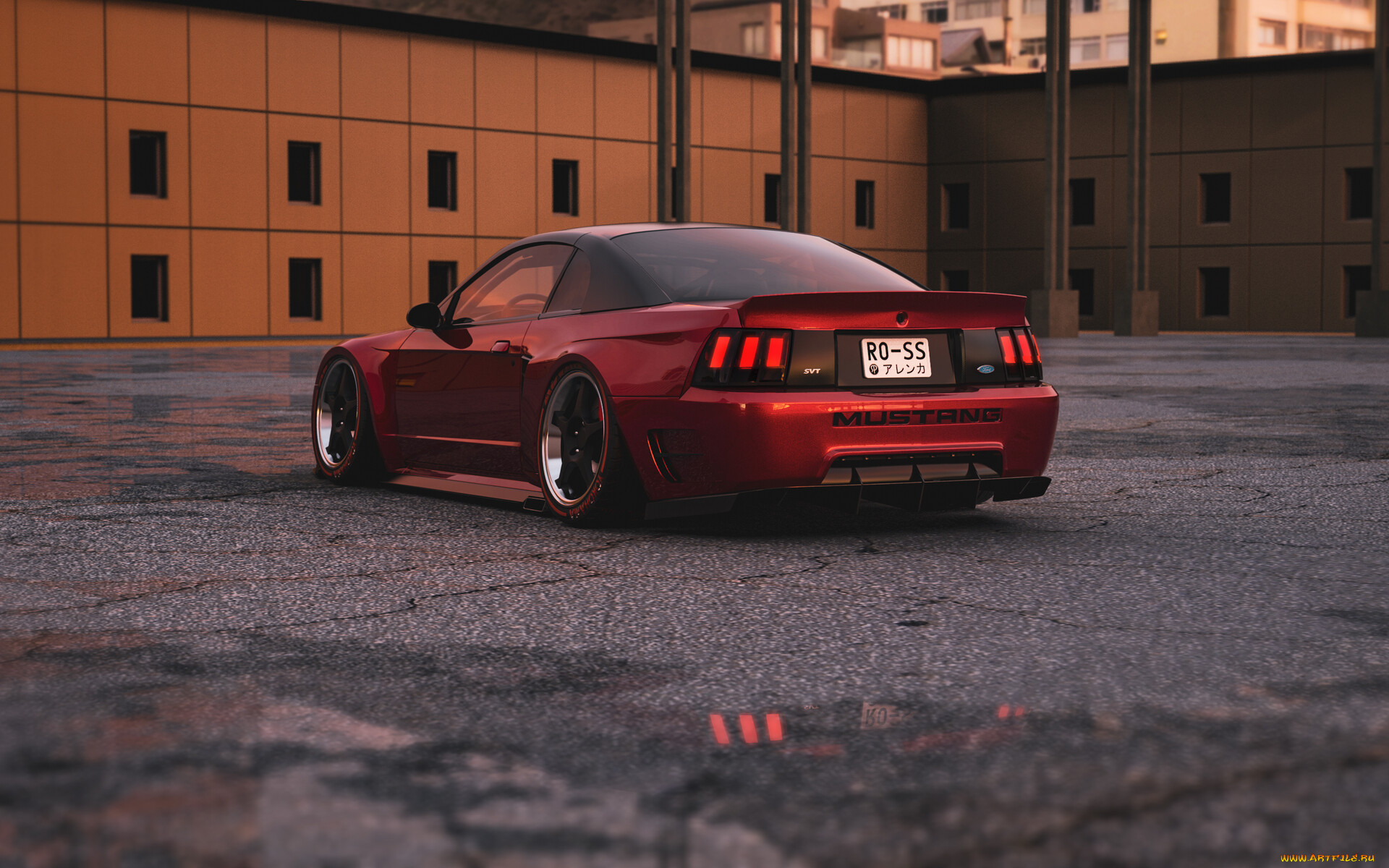 , 3, ford, mustang, cobra, r, widebody, kit